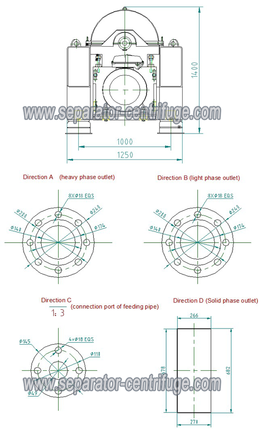 3 Phase Liquid Solid Separation Decanter Centrifuge (526x854), Png Download