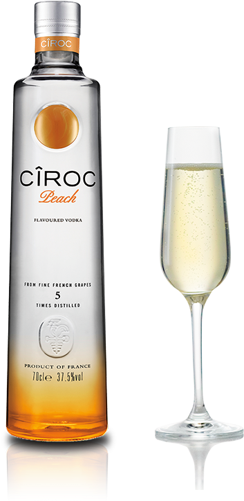 Bellini With Ciroc Peach (425x803), Png Download