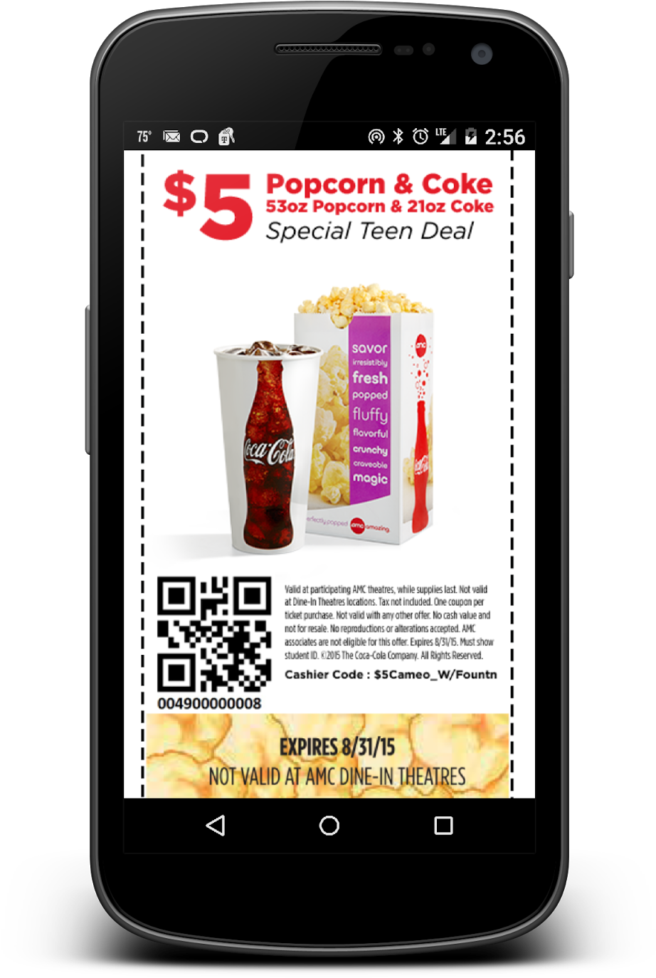 Here Is A Great Amc Theatre Deal, Just For Teens (921x1600), Png Download