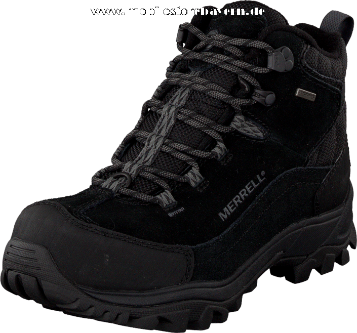 Merrell Norsehund Omega Mid Wtpf Black (705x658), Png Download