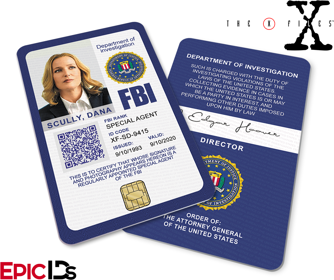 The X-files Inspired Dana Scully Fbi Special Agent (1200x1000), Png Download