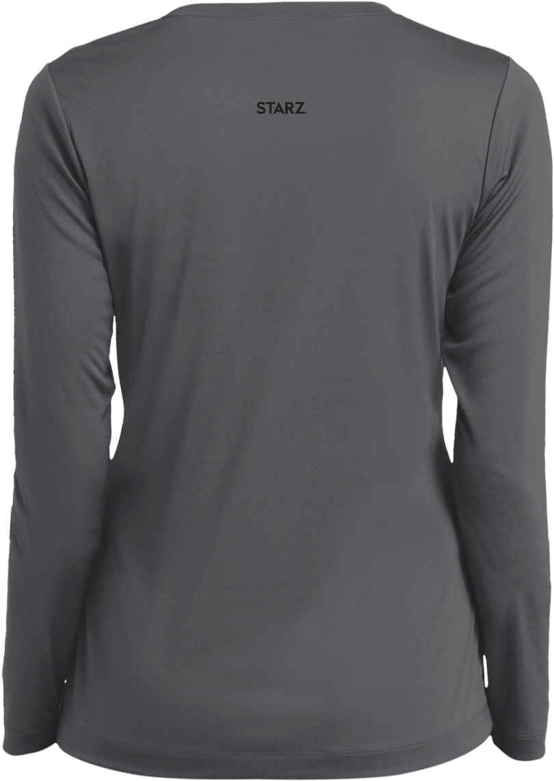 Truth Black Ladies Long Sleeve Performance Vneck Tee (1155x1155), Png Download