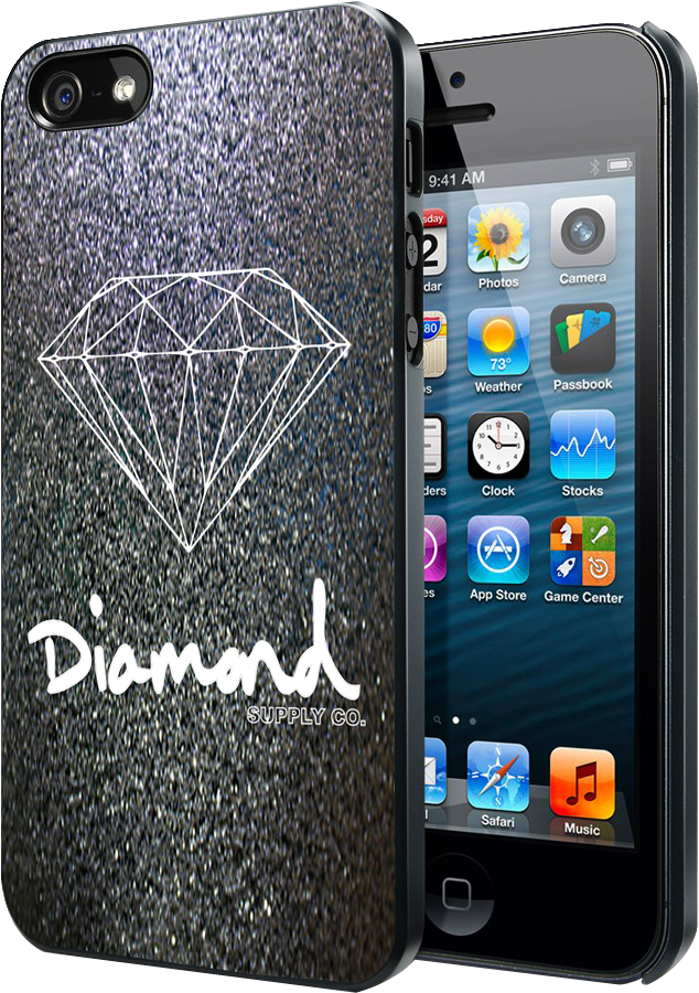 Silver Glitter Diamond Supply Co Samsung Galaxy S3 (874x1124), Png Download