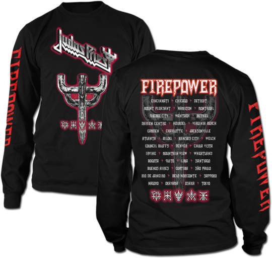 Firepower Graphic Emblem Tour Long Sleeve Tee (600x600), Png Download