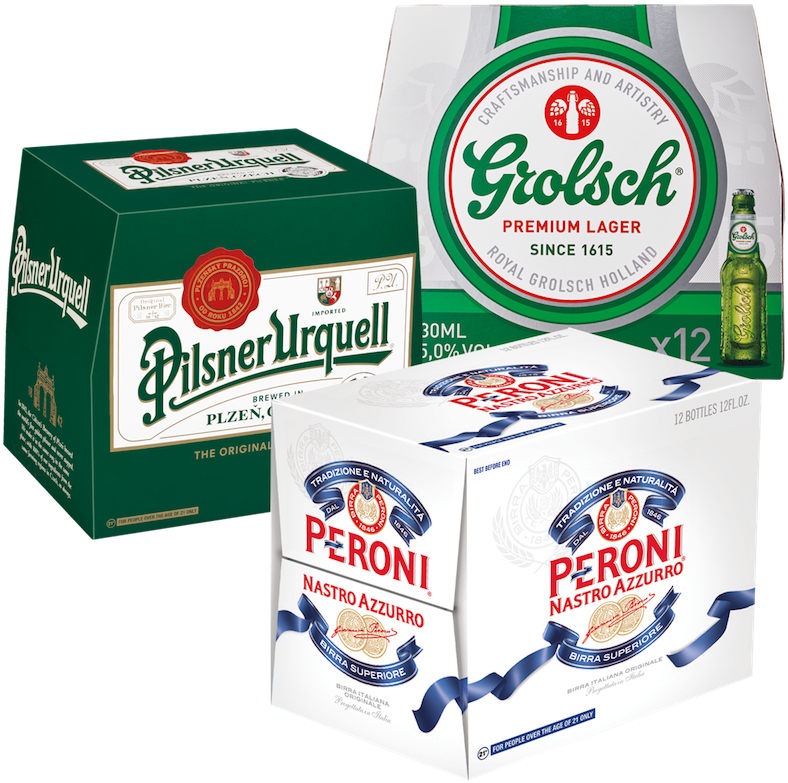 Peroni®, Pilsner Urquell® Or Grolsch® (800x800), Png Download
