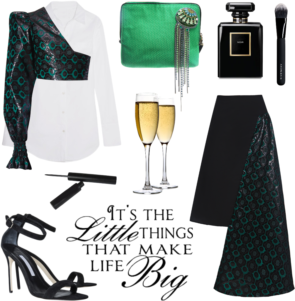 Brocade Panel Skirt (1080x1080), Png Download