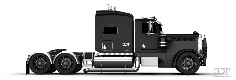 Peterbilt 359 Truck 1987 Tuning (1004x373), Png Download