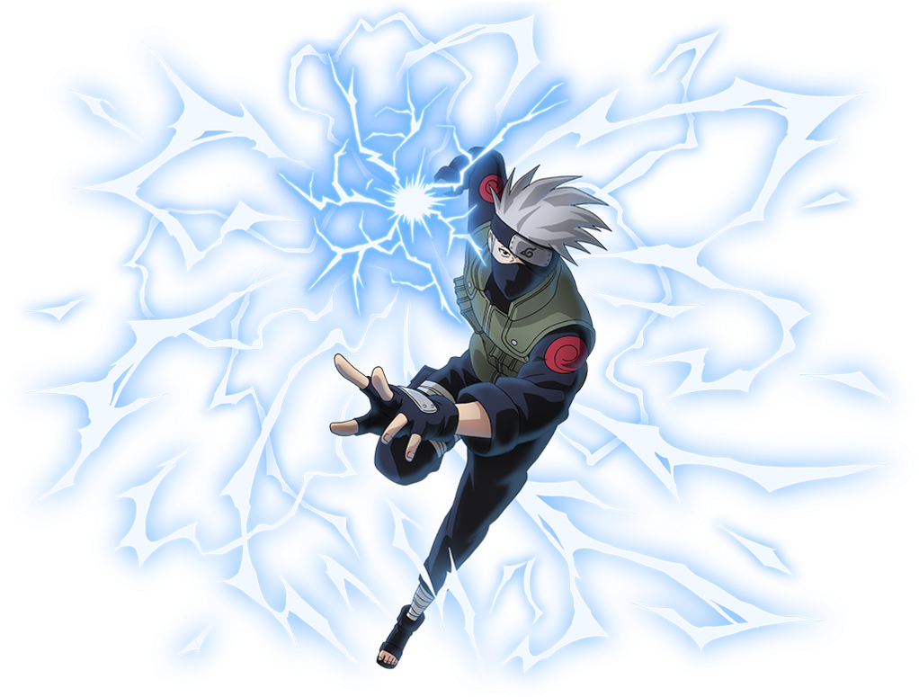 Kakashi Chidori Png (1021x782), Png Download