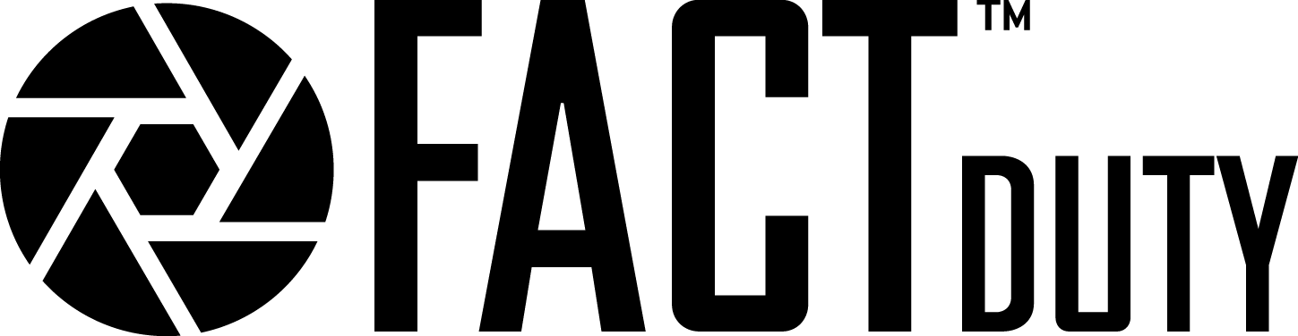 Fact Duty Logo Black (1449x376), Png Download