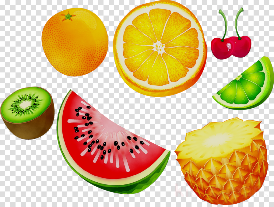 Natural Foods Clipart Watermelon Vegetarian Cuisine (900x680), Png Download