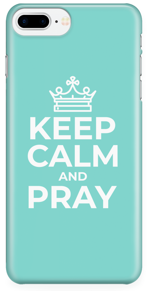 Keep Calm And Pray Iphone Case (1024x1024), Png Download
