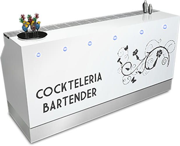 Mostrador Coctelería Bartender (1170x500), Png Download