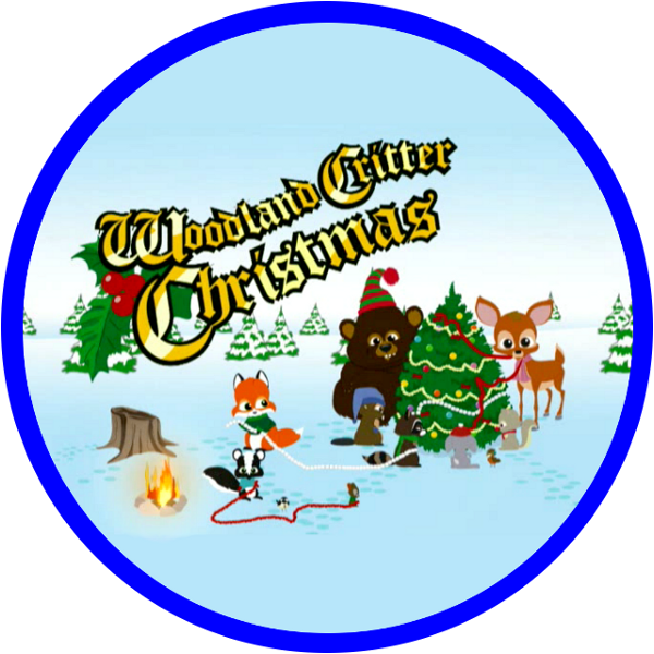 Woodland Critter Christmas (600x600), Png Download