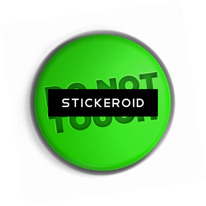 Download Do Not Touch Button PNG Image with No Background