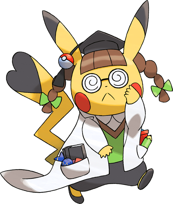 Pokemon Shiny Pikachu Phd Is A Fictional Character (677x800), Png Download