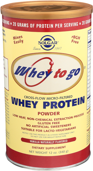 Solgar Whey To Go Vanilla Bean Container-12 Oz (650x650), Png Download