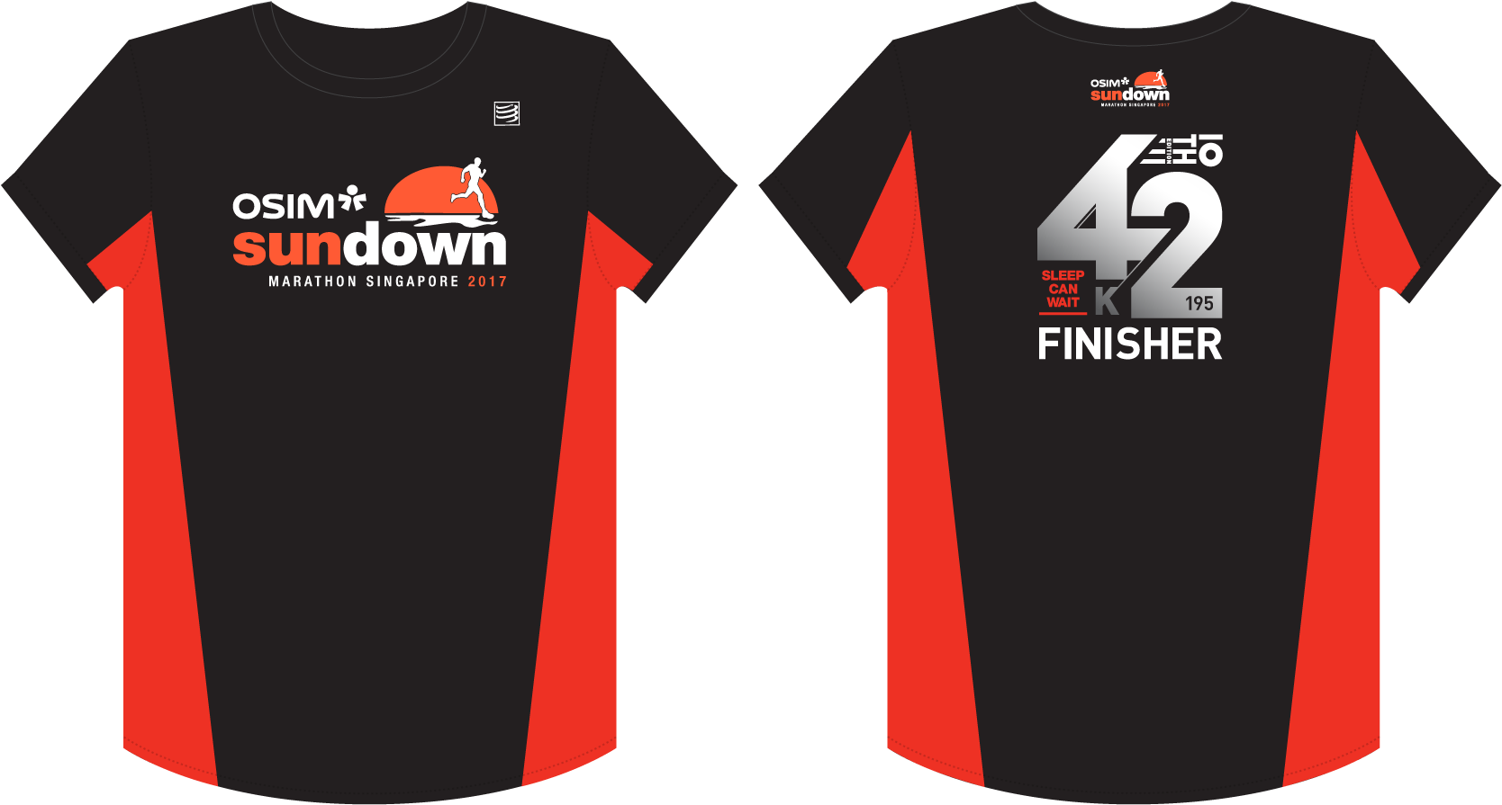 Sundown Singapore Finisher's Tee (1921x1081), Png Download