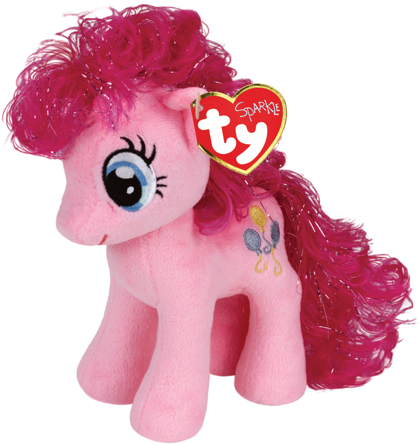 Ty Sparkle My Little Pony Plush Animal 26 Cm Pinkie (849x900), Png Download