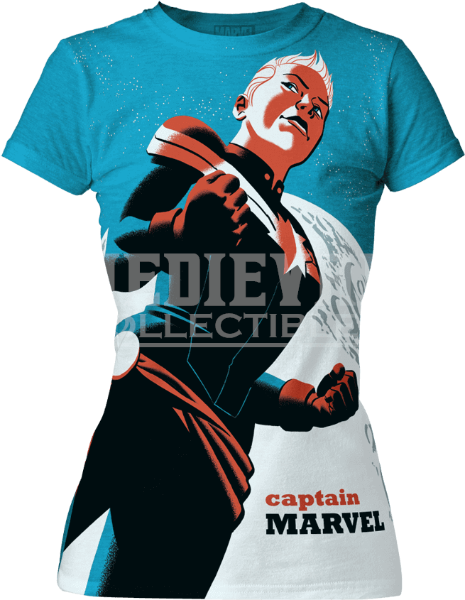 Womens Captain Marvel Michael Cho T-shirt (850x850), Png Download
