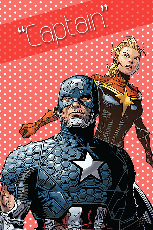 Captain America And Captain Marvel (500x750), Png Download