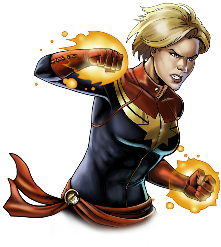 “carol Danvers By Fan The Little Demon ” Captain Marvel (800x864), Png Download