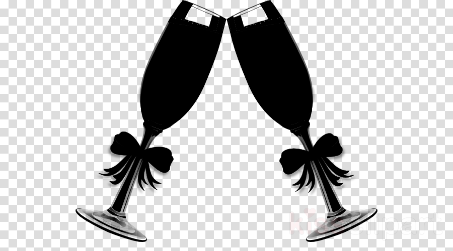 Champagne Clipart Wine Glass Champagne (900x500), Png Download