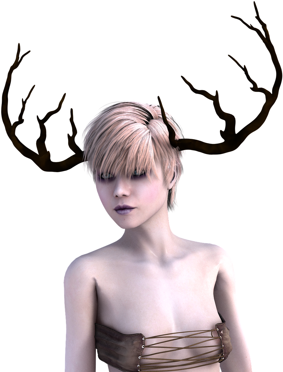 Deer Horns Png (1077x1280), Png Download