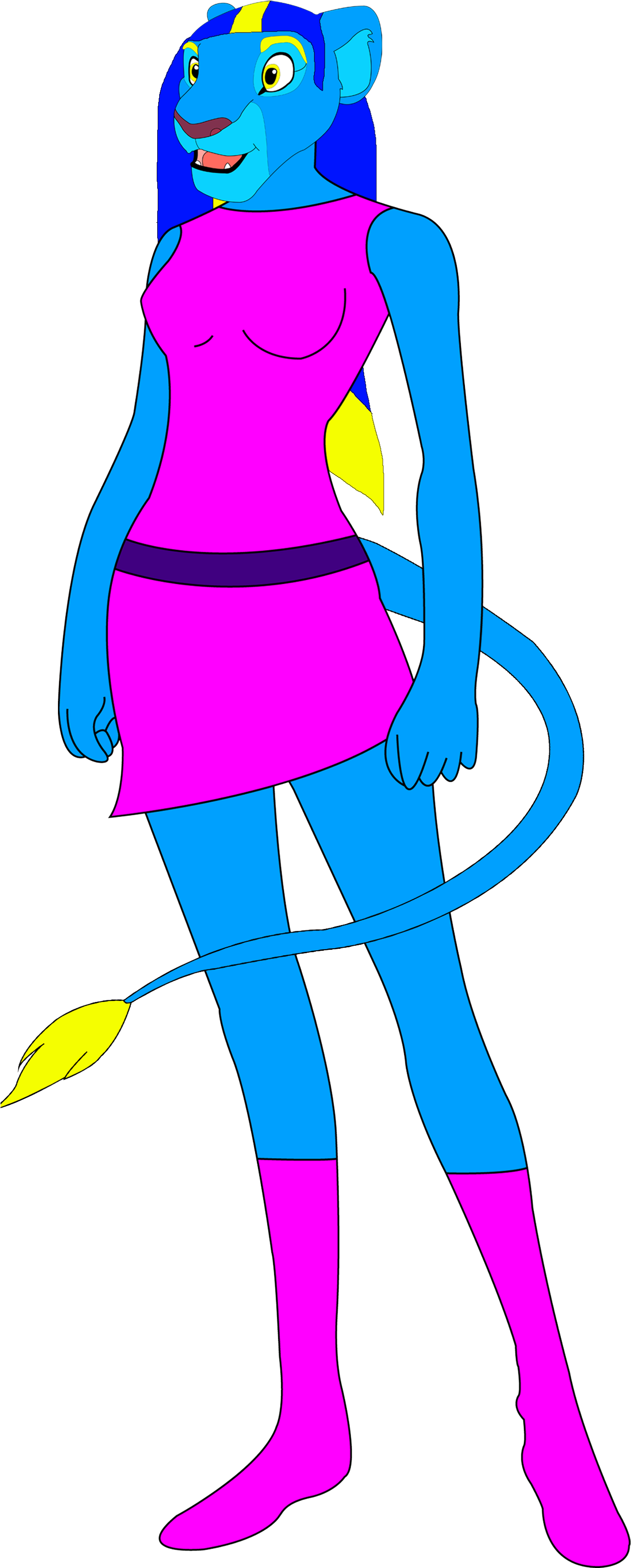 Laia As A Lioness By (1360x3277), Png Download