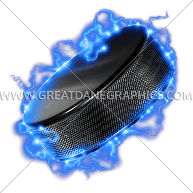 Lightning Hockey Puck - Fly (385x385), Png Download