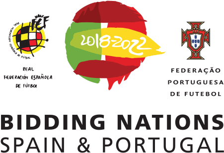 Portugal And Spain Bid Logo For The 2018 Or 2022 World - Federacion Española De Futbol (500x353), Png Download