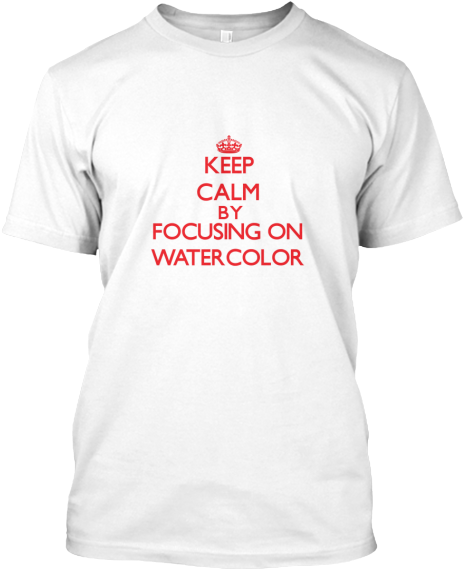 Keep Calm Watercolor - Boxer. T-shirt. #shirt Ships In 1 Thday #gift (480x571), Png Download