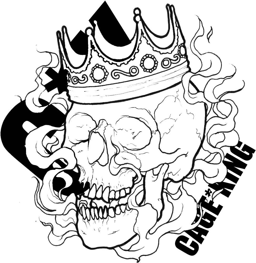 Skull With Crown Drawing At Getdrawings - Skull With Crown (1024x1024), Png Download