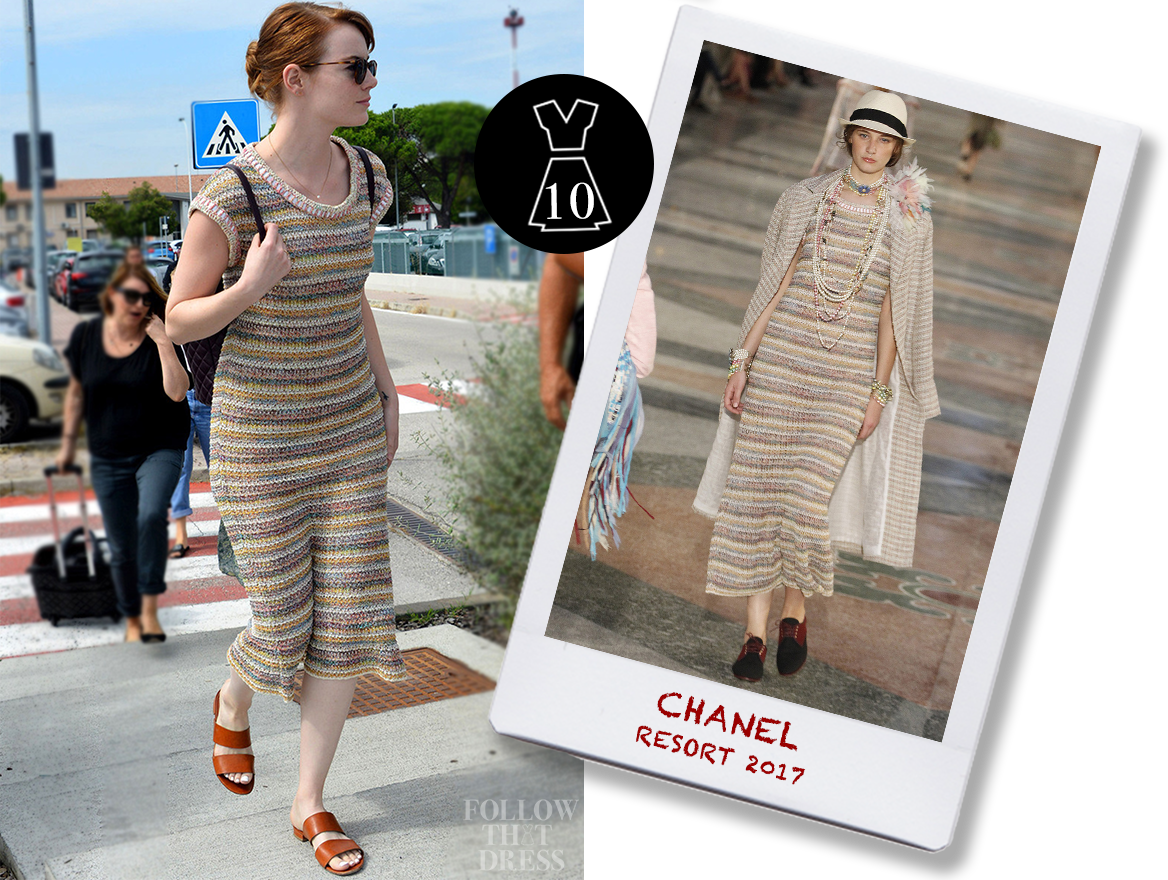 Emma Stone In Chanel Resort - Emma Stone In Venice (1168x880), Png Download