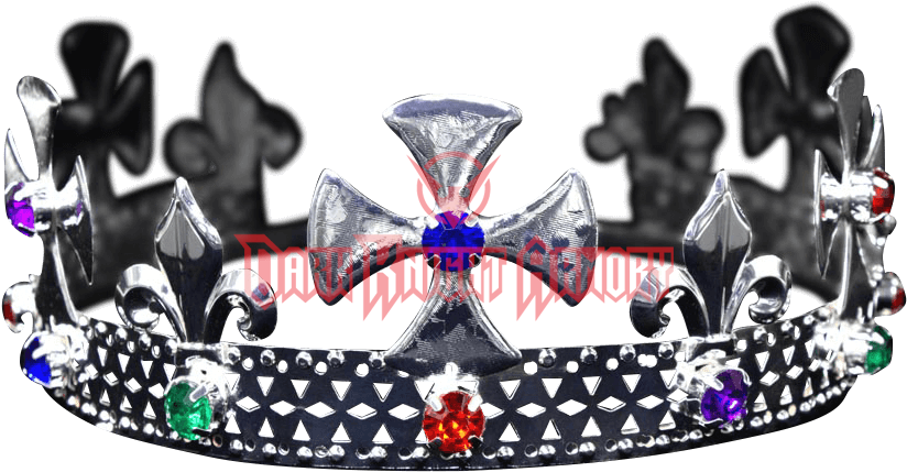 Multi-colored Silver Kings Crown (823x823), Png Download