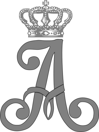 Imperial Monogram Of Empress Alexandra Feodorovna Of - Symbols Of Imperial Russia (335x447), Png Download