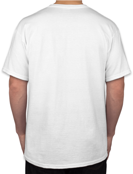 White T Shirt Front And Back Png - T-shirt (500x586), Png Download