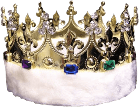 Kings With Faux Fur - King's Crown With Faux Fleece - Gold (555x555), Png Download