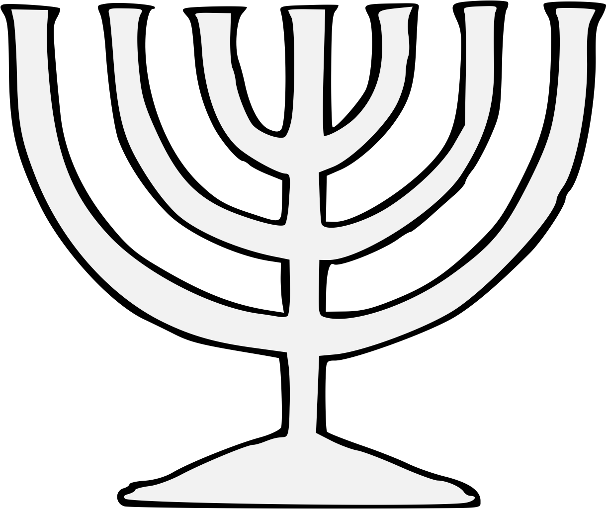 Details, Png - Menorah Traceable (1218x1031), Png Download