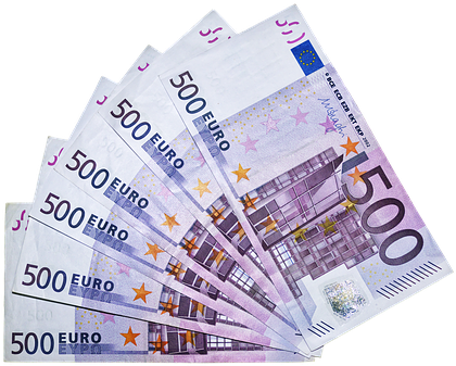 Euro, Money, Bills, 500 Euro, Currency - Euro (430x340), Png Download