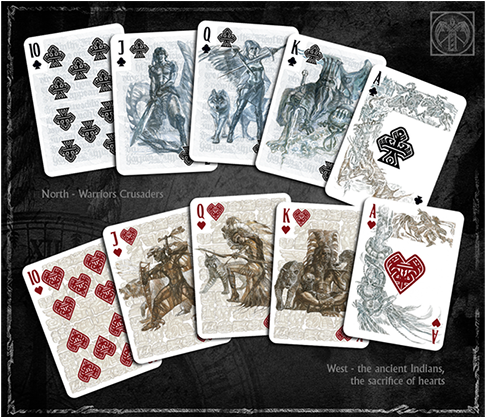 Main Image Description 1st Image Description - Heroes Of The Nations Dark Playing Cards (740x416), Png Download