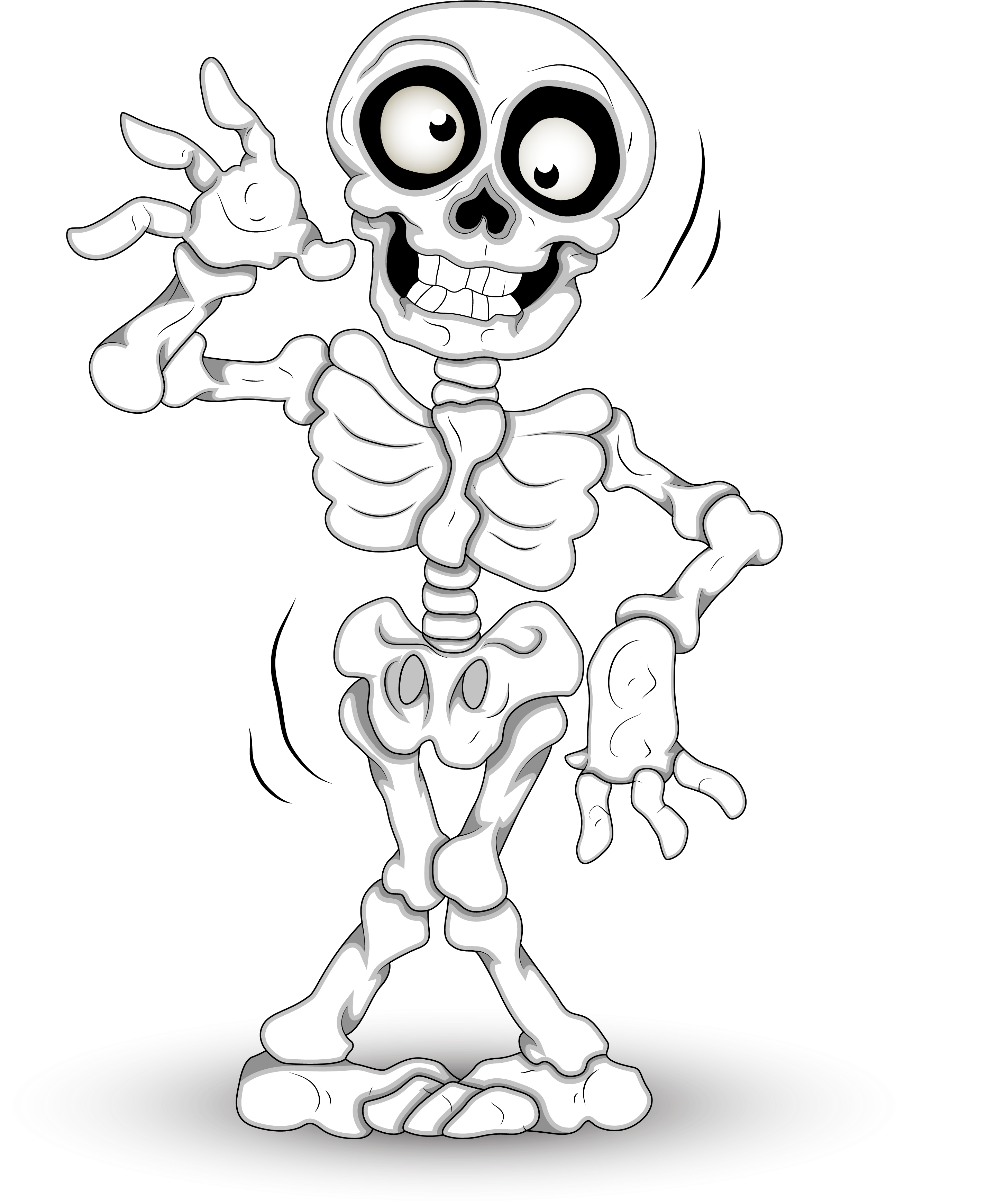 Skeleton Clipart Kid 2 Cliparting - Skeleton Halloween Clip Art (3023x3732), Png Download