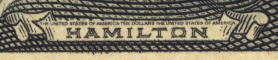 The $10 Bill - Label (902x197), Png Download