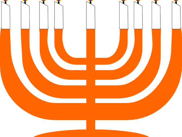 Menorah Clipart 7 Branch Menorah - Menorah Clip Art (640x480), Png Download
