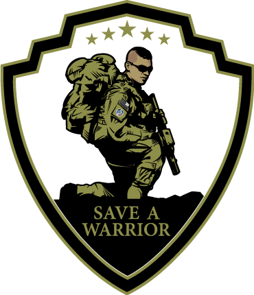 Save A Warrior Fulcrum Personal Growth - Save A Warrior Logo (370x430), Png Download