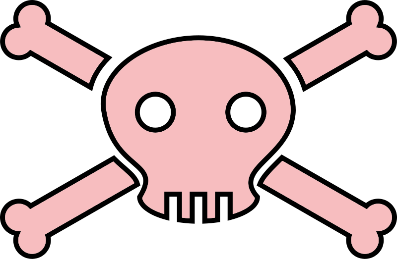 Skull And Crossbone Clipart Transparent Download - Death Symbol Clipart (800x523), Png Download
