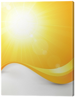 Vibrant Hot Vector Summer Sun With Lens Flare And Wave - Wood (400x400), Png Download