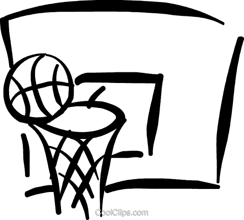 Basketball Net Royalty Free Vector Clip Art Illustration - Basketballkorb Clipart (480x432), Png Download