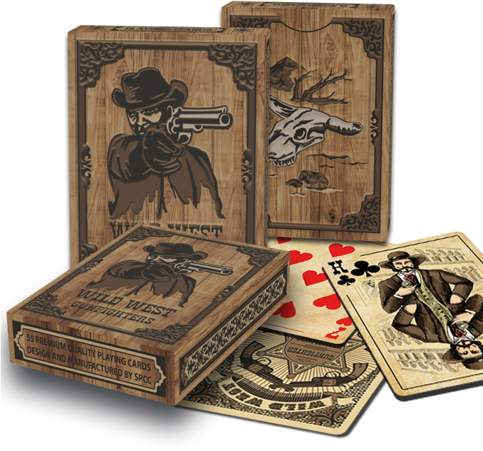 Playing Cards Design Could Not Be Less And There Have - Wild West Bicycle Cards (680x680), Png Download
