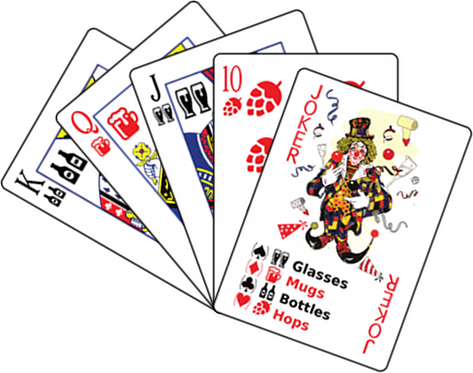 Normal Index Beer Theme - 12 Decks Poker Size Standard Index Playing Cards By (473x373), Png Download