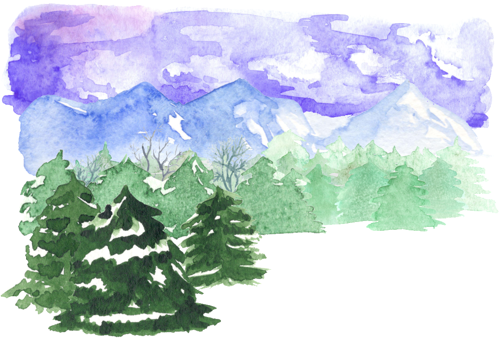 This Backgrounds Is Forest Watercolor Illustration - Watercolor Painting (1024x726), Png Download